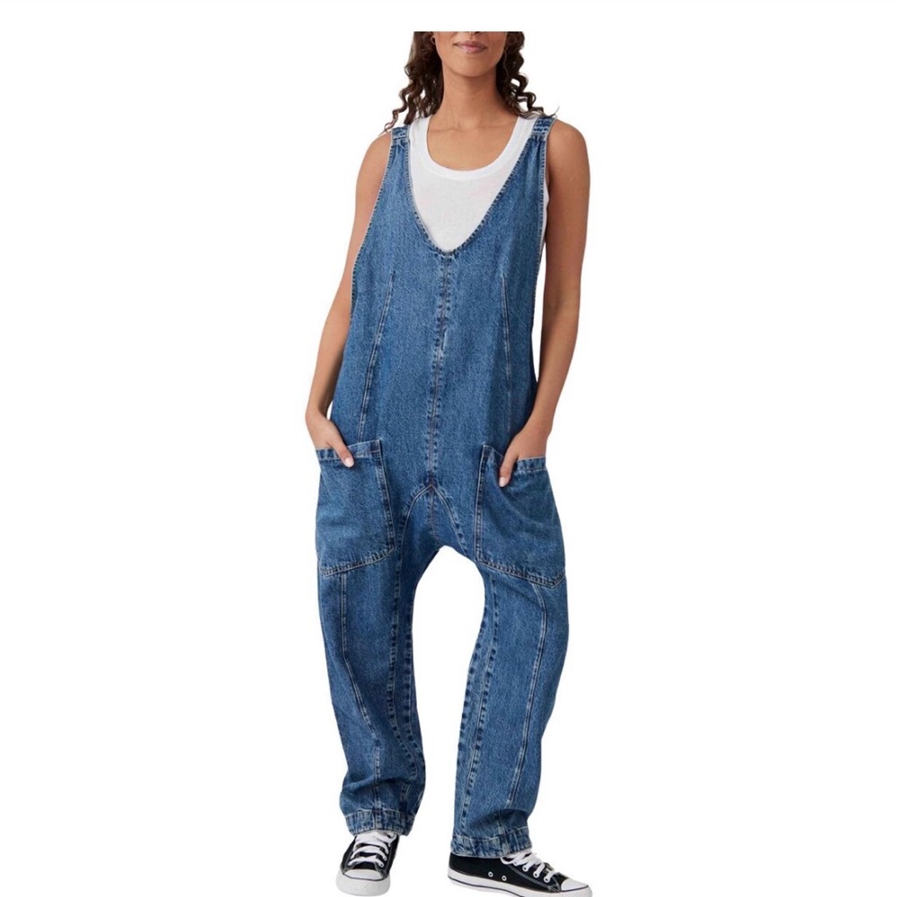 We the Free High Roller Jumpsuit overalls size Large